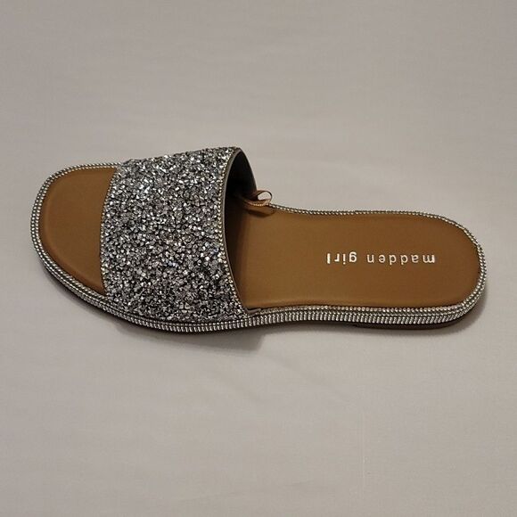 BRAND NEW Madden Girl BIJOUR WOMEN's RHONESTONE SLIDE SANDAL R3 - Picture 13 of 16